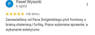 Opinia Google — Pawel Wysocki